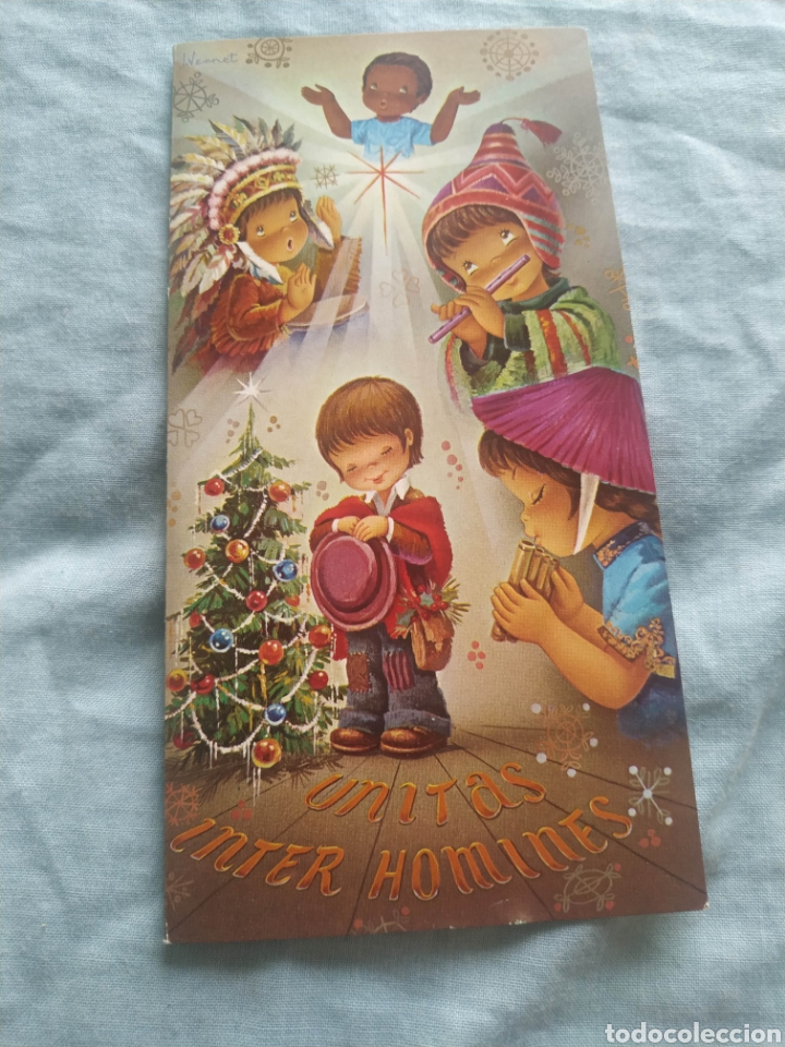 Postais: Postal Navidad targeta felicitacion navide&ntilde;a. escrita 1973 Vernet