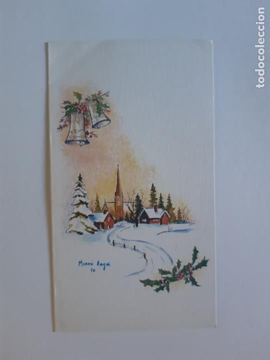 Postales: BONITA POSTAL DE NAVIDAD. DIPTICO. ESCRITA. DEL COLECCION, - Foto 1