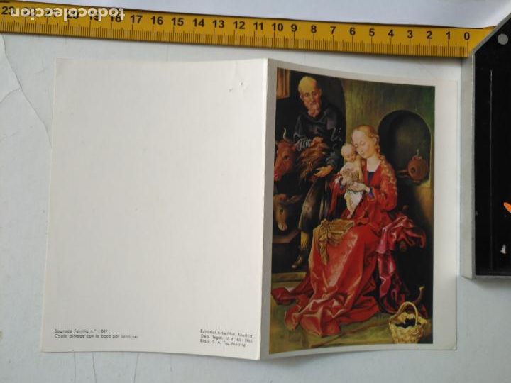 Cartoline: tarjeta felicitacion navidad christmas imagen portal de belen nacimiento virgen ni&ntilde;o jesus san jose