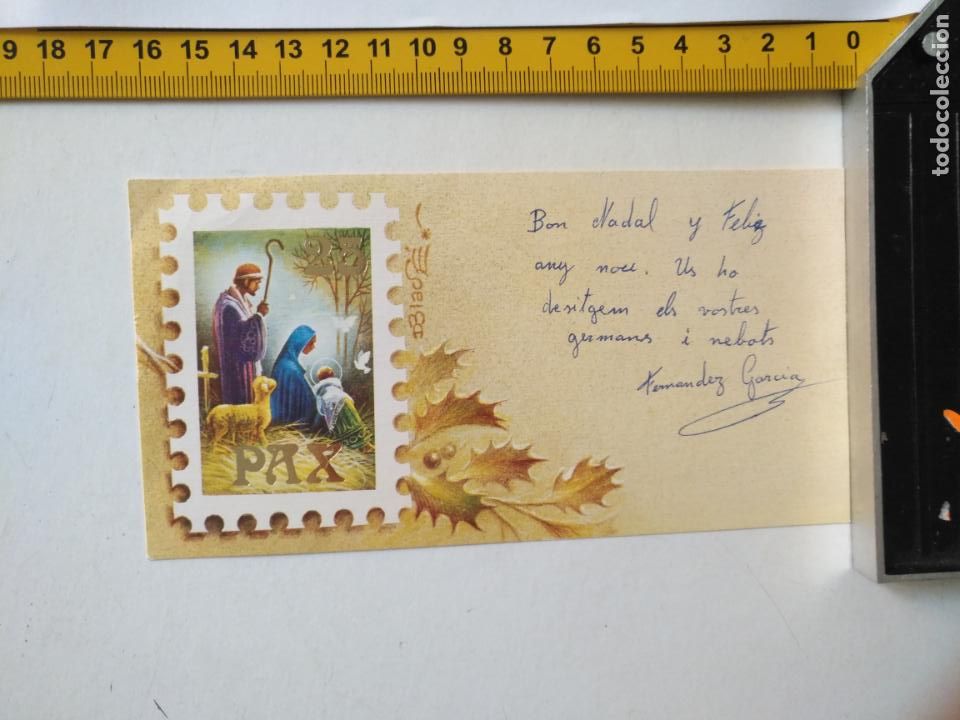 Postales: tarjeta felicitacion navidad christmas imagen portal de belen nacimiento virgen ni&ntilde;o jesus san jose