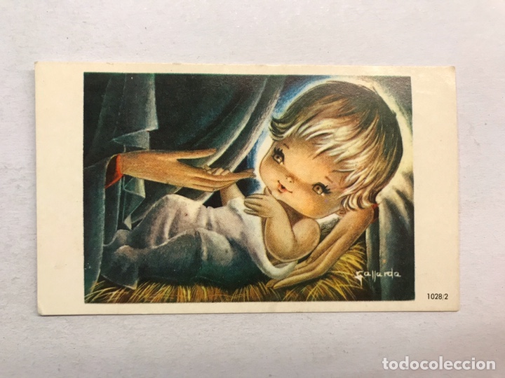 Postales: FELICITACI&Oacute;N NAVIDE&Ntilde;A. Postal Ni&ntilde;o Jesus. Ilustra: Gallarda 1028/2, Escrita (h.1970?)