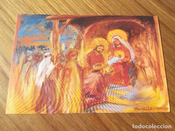 Postales: POSTAL NAVIDE&Ntilde;A - N&ordm; 613 - ASOCIACION DE PINTORES CON LA BOCA Y CON EL PIE - ADORACION DE LOS MAGOS