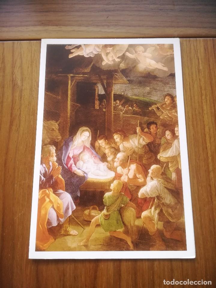 Postales: POSTAL DIPTICO NAVIDAD THE NATIVITY AT NIGHT MISIONES SALESIANAS