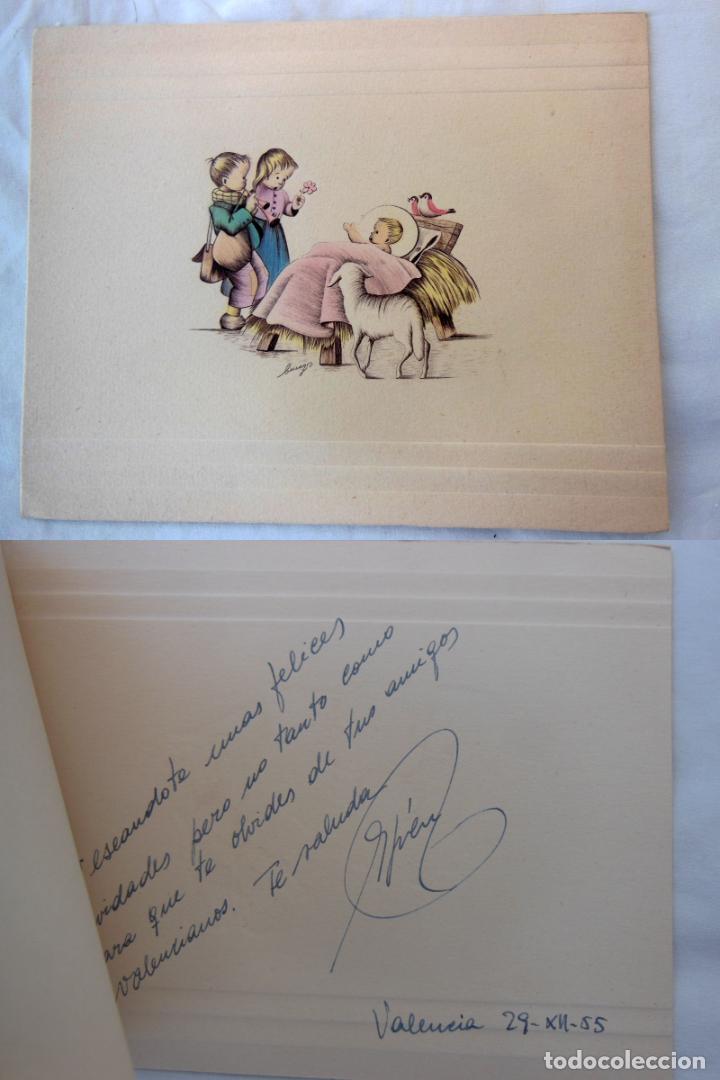 Cartoline: EL NI&Ntilde;O JES&Uacute;S. Ilustrador Benages. 1955