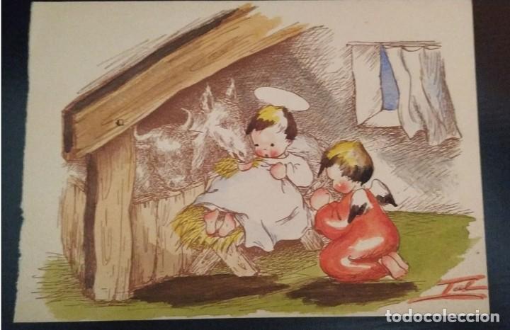 Postais: 6077B - PRECIOSA Y ANTIGUA FELICITACI&Oacute;N NAVIDE&Ntilde;A - 16X11,3 CM-- ILUSTRA TOL