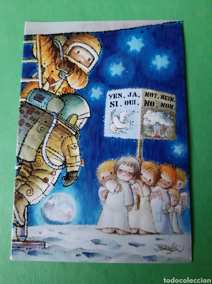Postais: JERRANDIZ A 1781_ 4 PAX POPULI ASTRONAUTA FELICITACI&Oacute;N NAVIDE&Ntilde;A