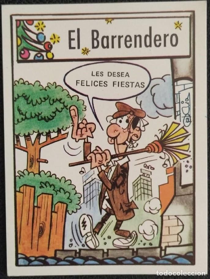 Postales: 2025V - EL BARRENDERO LES DESEA FELICES FIESTAS -10,8X8 CM