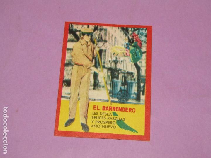 Cartes Postales: Antigua Felicitaci&oacute;n de Navidad *EL BARRENDERO* - A&ntilde;o 1970s.