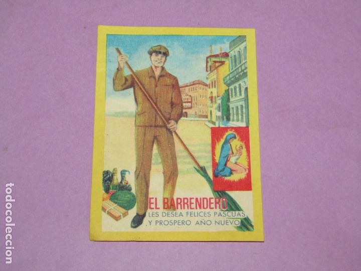 Cartes Postales: Antigua Felicitaci&oacute;n de Navidad *EL BARRENDERO* - A&ntilde;o 1970s.