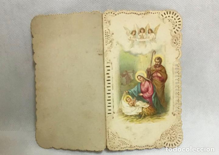 Postales: FELICITACI&Oacute;N TROQUELADA NAVIDAD 1904 - Foto 3
