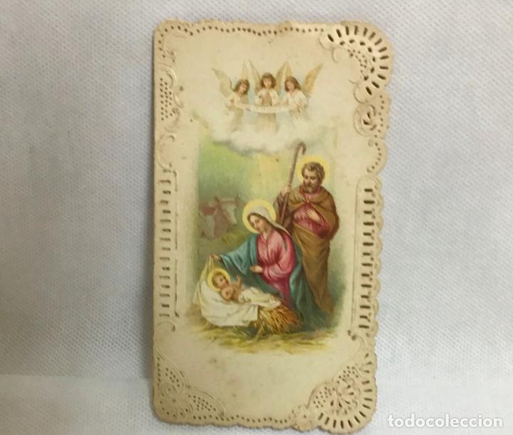 Postales: FELICITACI&Oacute;N TROQUELADA NAVIDAD 1904 - Foto 1