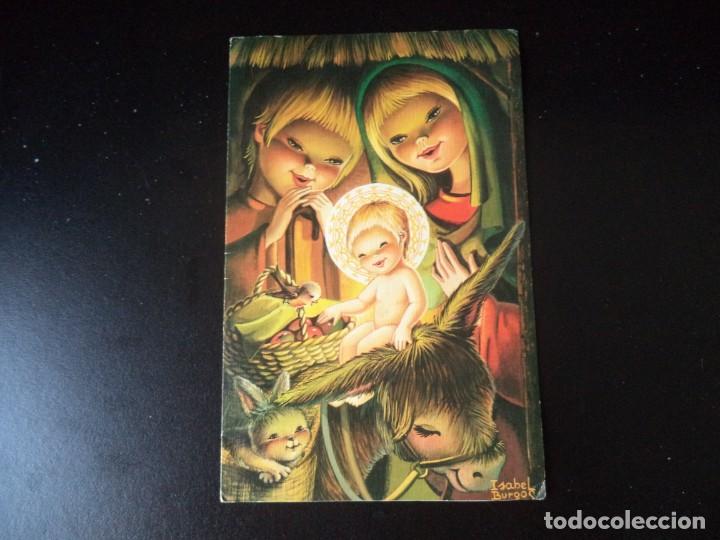 Postales: Postal de Navidad. Isabel Burgos. - Foto 1