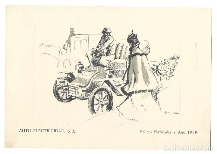 Postales: Felicitaci&oacute;n de Navidad de la empresa Auto-Electricidad, sa. A&ntilde;o 1959