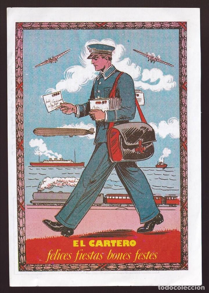 Cartes Postales: *El Cartero* Felicitaci&oacute;n Navidad. Meds: 90x130 mms.