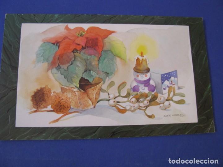 Cartoline: POSTAL DIPTICA DE IL. ANNA LLORENS. ED. EDICROMO. ESCRITA. 18,5X11 CM.