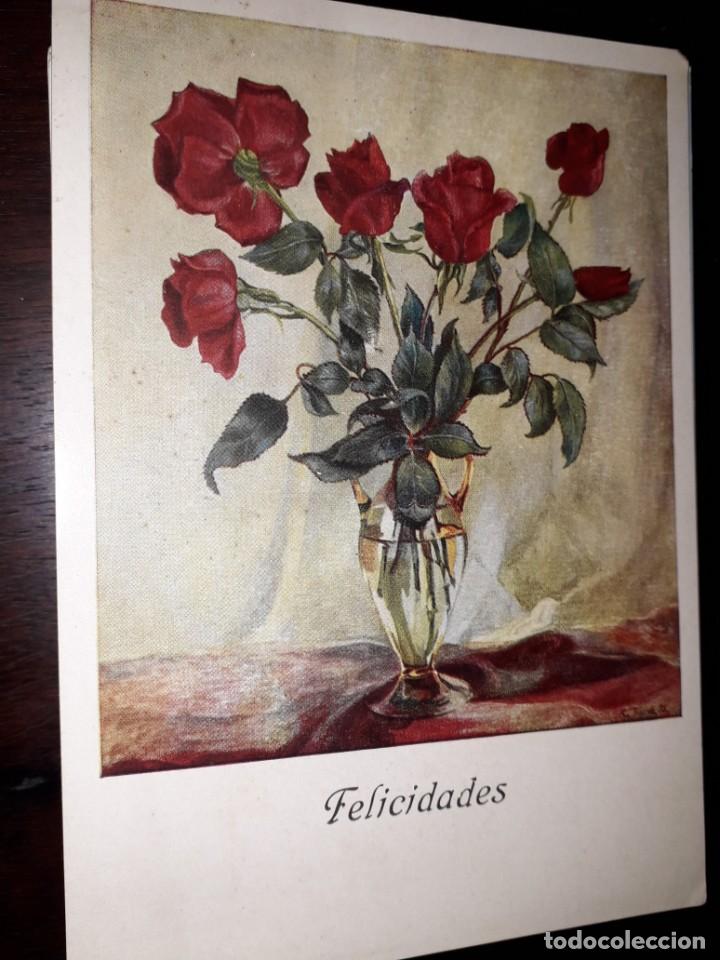 Postkarten: N&ordm; 39417 POSTAL FELICIDADES ARTES MUTI PINTORES CON LA BOCA