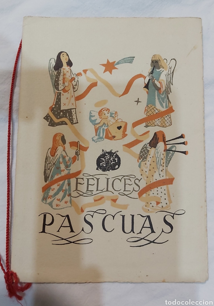 Postales: ANTIGUO DIPTICO NAVIDE&Ntilde;O EDICIONES TREBOLE. SIN CIRCULAR - Foto 1