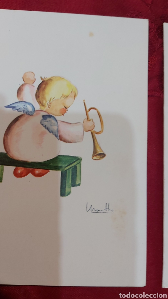 Postales: DOS DIPTICOS NAVIDE&Ntilde;OS. ILUSTRADOR MONTHO. SIN CIRCULAR - Foto 2