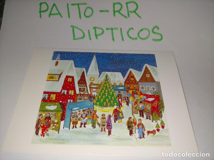Postais: OFERTAS X LOTES - DIPTICO FELICITACION NAVIDADE&Ntilde;A Postales de Navidad &Oacute; Christmas. DECORACION BELEN