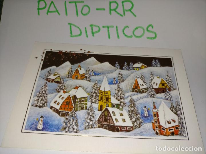 Postais: OFERTAS X LOTES - DIPTICO FELICITACION NAVIDADE&Ntilde;A Postales de Navidad &Oacute; Christmas. DECORACION BELEN