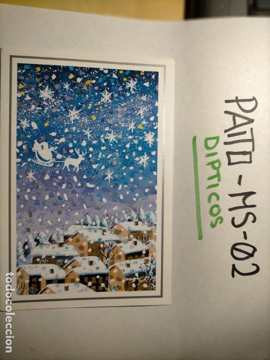 Postcards: OFERTAS X LOTES - DIPTICO FELICITACION NAVIDADE&Ntilde;A Postales de Navidad &Oacute; Christmas. DECORACION BELEN