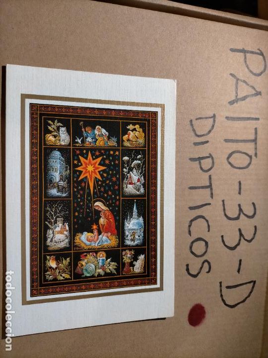 Postcards: OFERTAS X LOTES - DIPTICO FELICITACION NAVIDADE&Ntilde;A Postales de Navidad &Oacute; Christmas. DECORACION BELEN