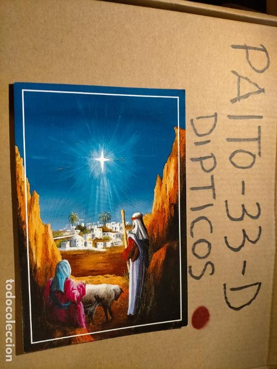 Postcards: OFERTAS X LOTES - DIPTICO FELICITACION NAVIDADE&Ntilde;A Postales de Navidad &Oacute; Christmas. DECORACION BELEN