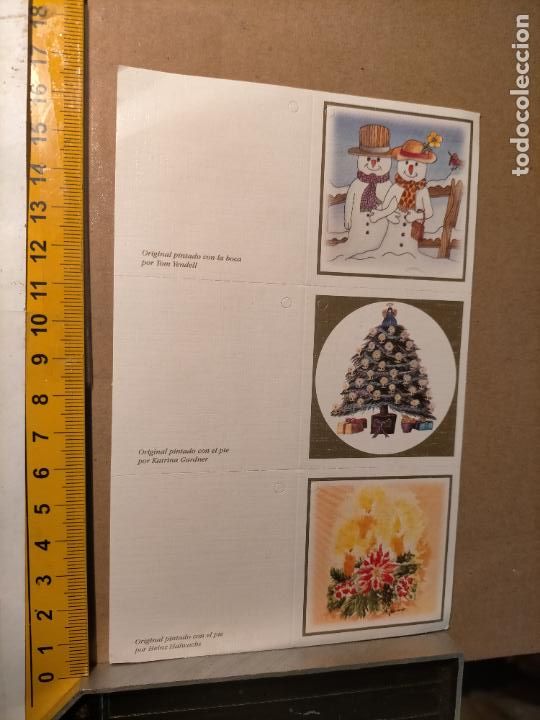 Postcards: HAGA OFERTAS POR LOTES - ANTIGUA FELICITACION DE NAVIDAD ILUSTRADA O SIMILAR - NAVIDE&Ntilde;A BELEN PORTAL