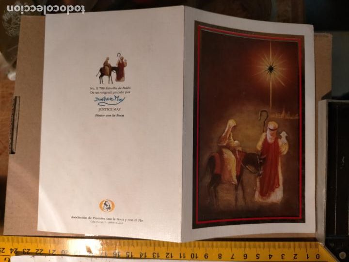 Postkarten: HAGA OFERTAS POR LOTES - ANTIGUA FELICITACION DE NAVIDAD ILUSTRADA O SIMILAR - NAVIDE&Ntilde;A BELEN PORTAL