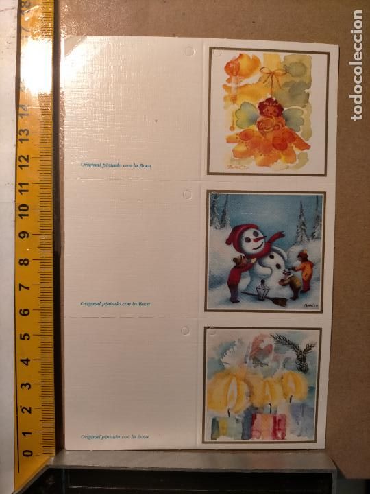 Postkarten: HAGA OFERTAS POR LOTES - ANTIGUA FELICITACION DE NAVIDAD ILUSTRADA O SIMILAR - NAVIDE&Ntilde;A BELEN PORTAL