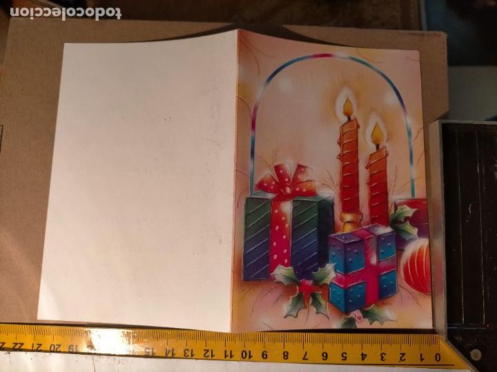 Postkarten: HAGA OFERTAS POR LOTES - ANTIGUA FELICITACION DE NAVIDAD ILUSTRADA O SIMILAR - NAVIDE&Ntilde;A BELEN PORTAL