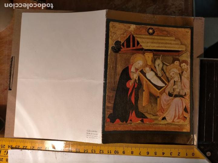 Postkarten: HAGA OFERTAS POR LOTES - ANTIGUA FELICITACION DE NAVIDAD ILUSTRADA O SIMILAR - NAVIDE&Ntilde;A BELEN PORTAL