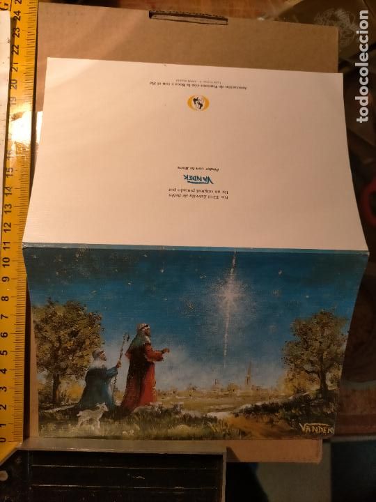 Postkarten: HAGA OFERTAS POR LOTES - ANTIGUA FELICITACION DE NAVIDAD ILUSTRADA O SIMILAR - NAVIDE&Ntilde;A BELEN PORTAL