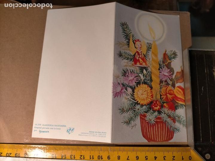 Postkarten: HAGA OFERTAS POR LOTES - ANTIGUA FELICITACION DE NAVIDAD ILUSTRADA O SIMILAR - NAVIDE&Ntilde;A BELEN PORTAL