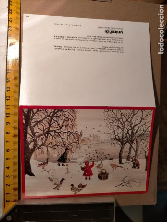 Postkarten: HAGA OFERTAS POR LOTES - ANTIGUA FELICITACION DE NAVIDAD ILUSTRADA O SIMILAR - NAVIDE&Ntilde;A BELEN PORTAL