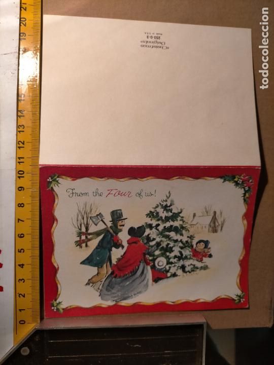 Postcards: HAGA OFERTAS POR LOTES - ANTIGUA FELICITACION DE NAVIDAD ILUSTRADA O SIMILAR - NAVIDE&Ntilde;A BELEN PORTAL