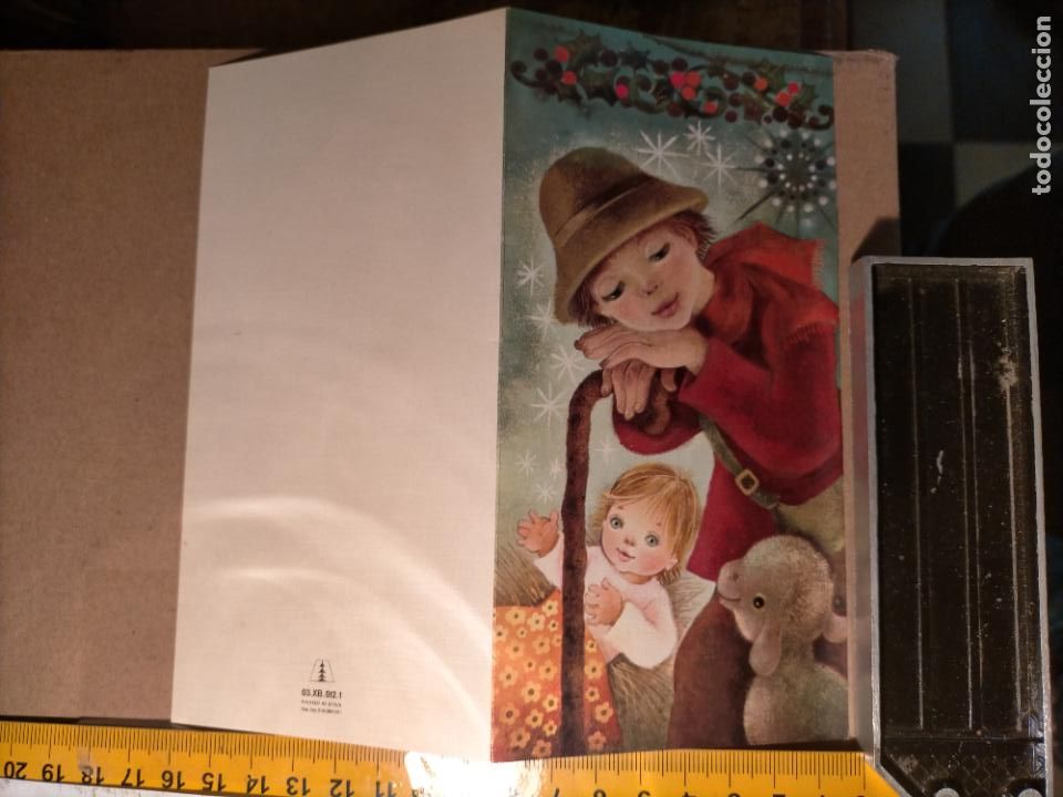 Postcards: HAGA OFERTAS POR LOTES - ANTIGUA FELICITACION DE NAVIDAD ILUSTRADA O SIMILAR - NAVIDE&Ntilde;A BELEN PORTAL