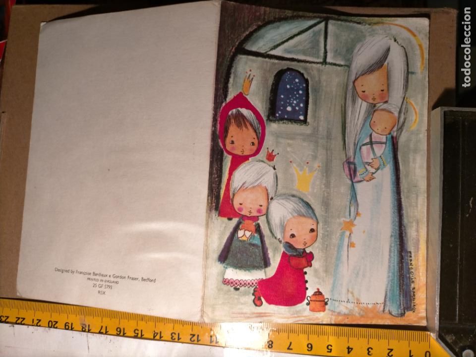 Postkarten: HAGA OFERTAS POR LOTES - ANTIGUA FELICITACION DE NAVIDAD ILUSTRADA O SIMILAR - NAVIDE&Ntilde;A BELEN PORTAL