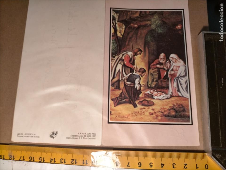 Postcards: HAGA OFERTAS POR LOTES - ANTIGUA FELICITACION DE NAVIDAD ILUSTRADA O SIMILAR - NAVIDE&Ntilde;A BELEN PORTAL