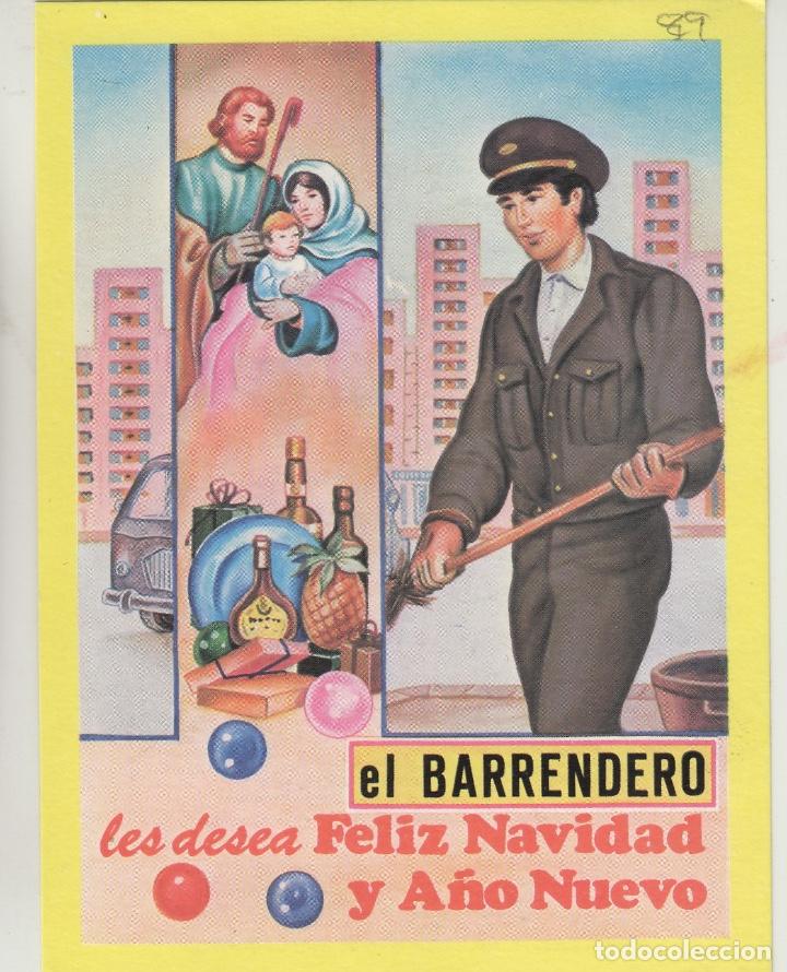 Postales: BARRENDERO - edit VIKINGO CORNELLA , TARJETA FELICITACION NAVIDAD-PASCUAS ,OFICIOS . ver dorso