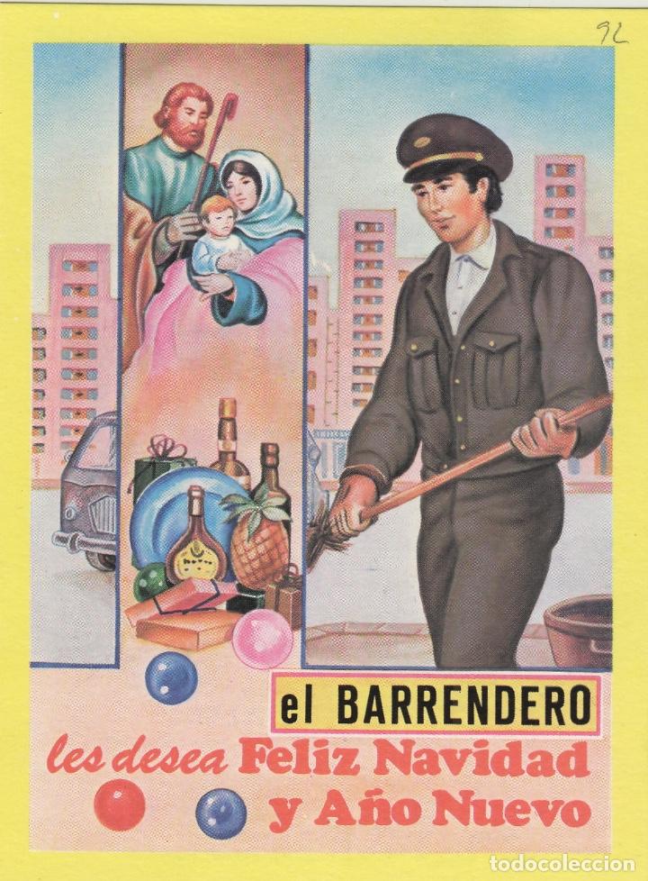 Postales: BARRENDERO - edit VIKINGO CORNELLA , TARJETA FELICITACION NAVIDAD-PASCUAS ,OFICIOS . ver dorso
