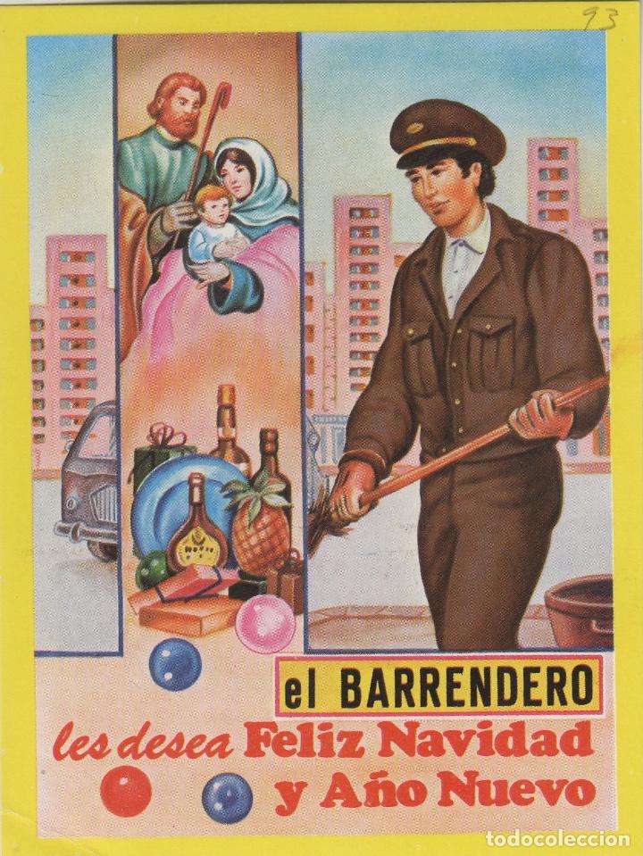 Postales: BARRENDERO - edit VIKINGO CORNELLA , TARJETA FELICITACION NAVIDAD-PASCUAS ,OFICIOS . ver dorso