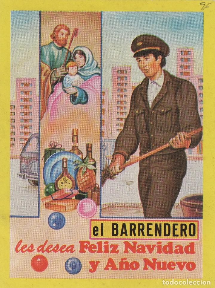 Postales: BARRENDERO - edit VIKINGO CORNELLA , TARJETA FELICITACION NAVIDAD-PASCUAS ,OFICIOS . ver dorso