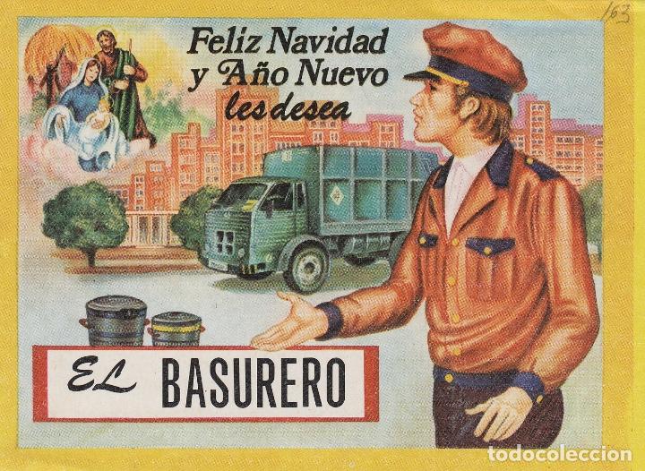 Postales: BASURERO - edita VIKINGO , TARJETA FELICITACION NAVIDAD-PASCUAS ,OFICIOS . ver dorso