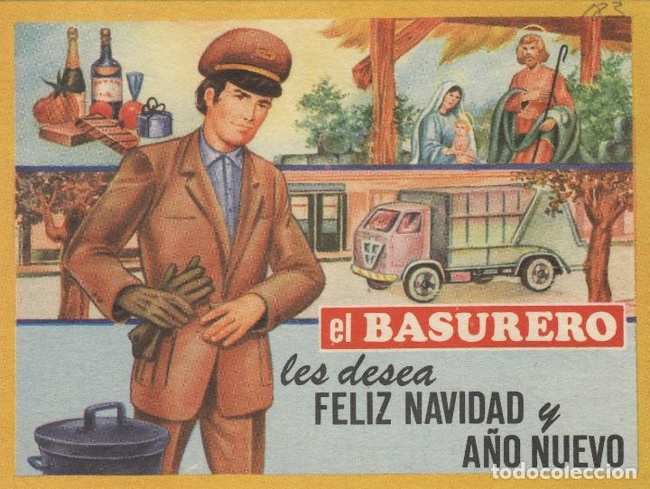 Postales: BASURERO edita VIKINGO - TARJETA FELICITACION NAVIDAD-PASCUAS ,OFICIOS . ver dorso