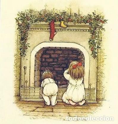 Postais: 6086V - HOLLY HOBBIE -EDICIONES SABADELL-SERIE BETLEM 02.02.189.2 - IMP 1973 DIPTICA 13X9 CM -NUEVA