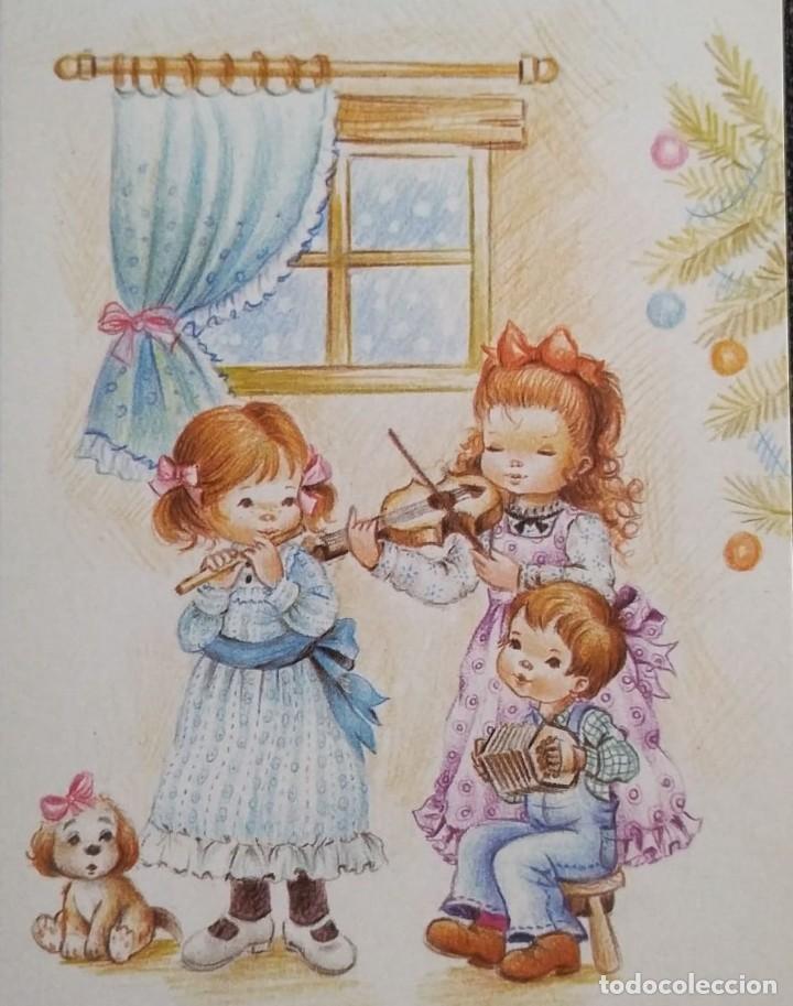 Postales: 8947-EDICIONES VIKINGO N&ordm; 6216.4 - ENSAYANDO CANTICOS NAVIDE&Ntilde;OS 13,5X8 CM