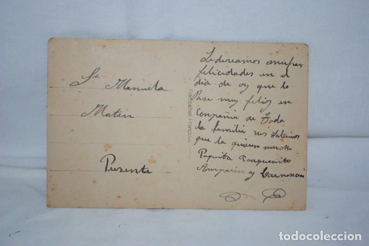 Postales: ANTIGUA POSTAL DE FELECITACION - Foto 2