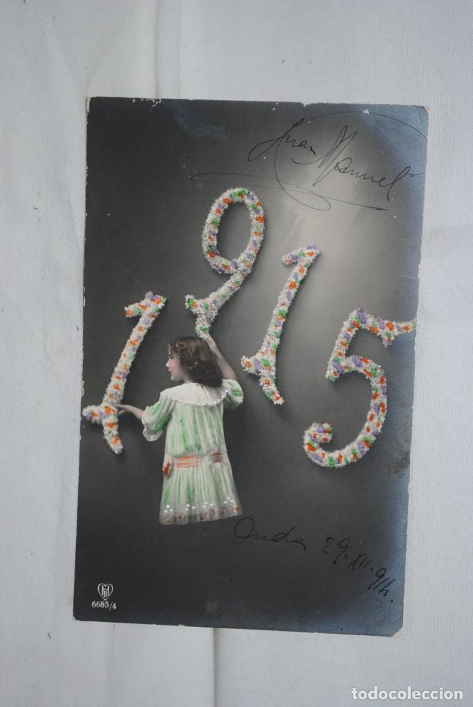 Postales: POSTAL DE FELICITACION 1915
