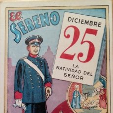 Postales: EL SERENO - FELICITACIÓN NAVIDAD AGUINALDO - AÑOS 1940. Lote 240439040